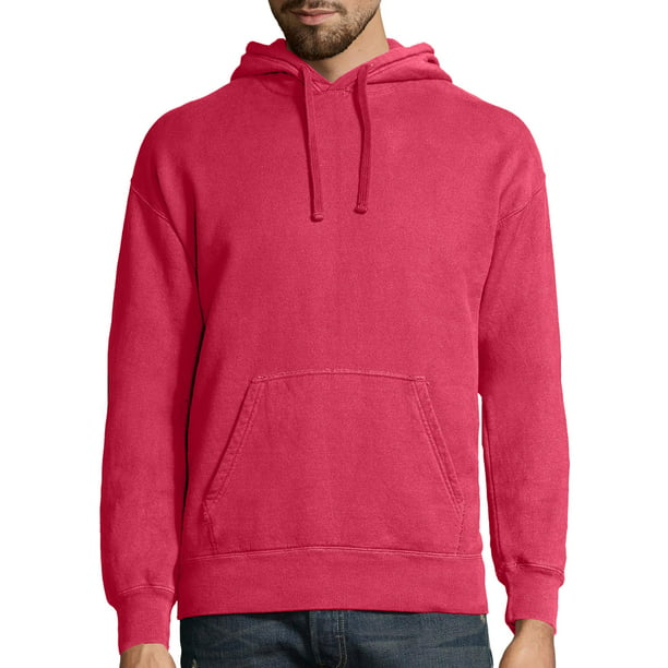 Hanes Mens ComfortWash Garment Dyed Fleece Hoodie Sweatshirt 